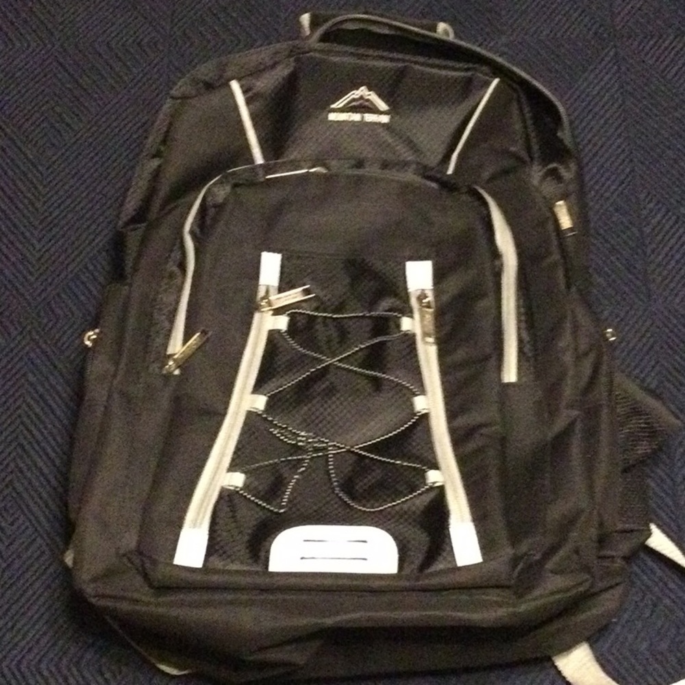 Mountain Terrain Black Backpack - image 1